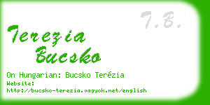 terezia bucsko business card