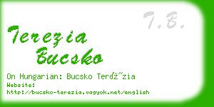 terezia bucsko business card